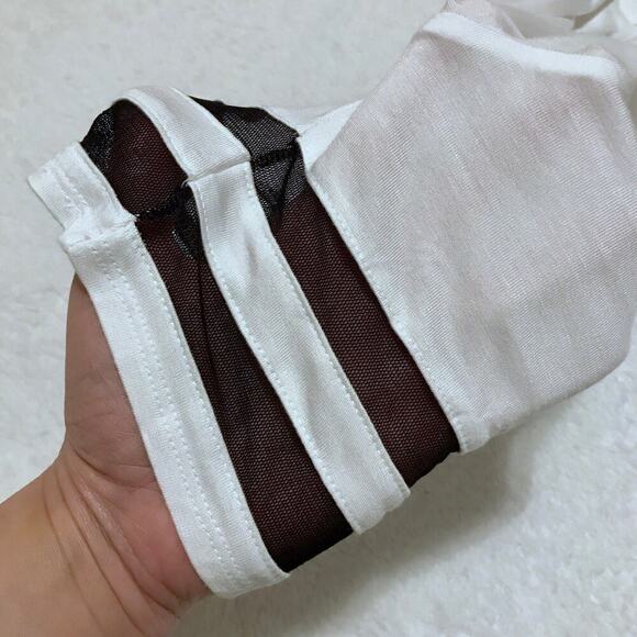 Bar III NWT Flowy White Short Sleeves Blouse Women Various - Picture 9 of 10